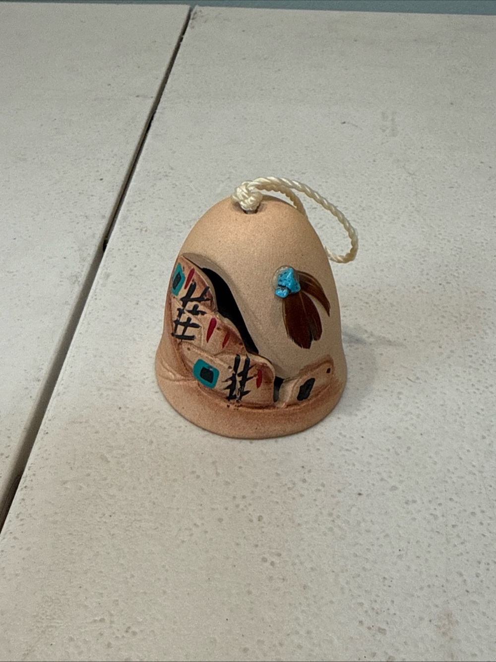 Native American Hand Painted Wedding Bell Beautiful Piece